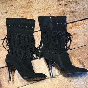 Y2K Guess Suede Studded Boot